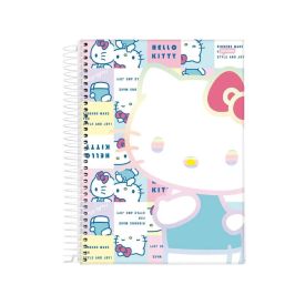 Caderno Universitário Espiral Hello Kitty 80 Folhas Jandaia - Sortido