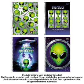 Caderno Universitário Espiral Orbit 80 Folhas Tilibra - Sortido