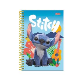 Caderno Universitário Espiral Stitch Movie 80 Folhas Foroni - Sortido
