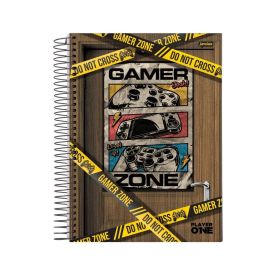 Caderno Universitário Player 1 240 Folhas Jandaia - Sortido