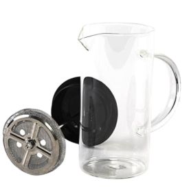 Cafeteira Prensa Francesa Lyor 400Ml - Preto e Transparente 