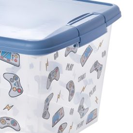 Caixa Organizadora Decorada Gamer Plasútil 19,8 Litros