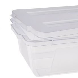 Caixa Organizadora Com Tampa 30 Litros Dup - Transparente