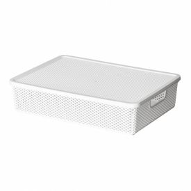 Caixa Organizadora Com Tampa Linea Paramount 6,5 Litros - Branco
