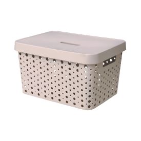 Caixa Organizadora com Tampa Usual Plastic 17 Litros - Cinza