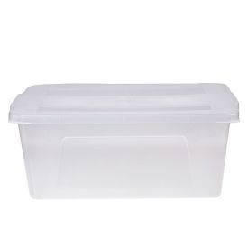 Caixa Organizadora Dup Com Tampa 12 Litros - Transparente