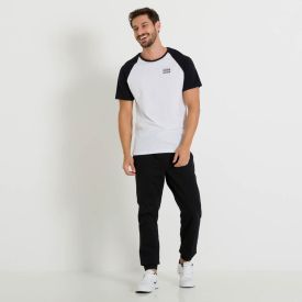 Calça De Sarja Jogger Marc Alain Preto