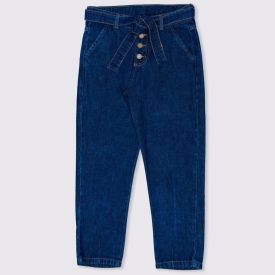 Calça Jeans 12 a 16 anos Menina Slouchy Cinto Marmelada Jeans
