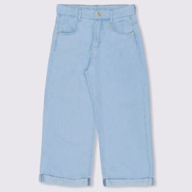 Calça Jeans 12 a 16 anos Straight Barra Dobrada Marmelada Jeans