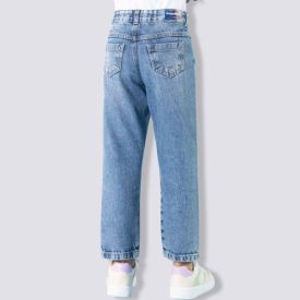 Calça Jeans Infantil Feminina Mom 4 a 10 Anos Marmelada