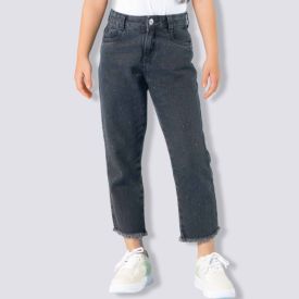 Calça Jeans Infantil Feminina Mom 4 a 10 Anos Marmelada