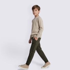 Calça Jogger Infantil Menino 4 a 10 Anos Hot Dog Verde Militar