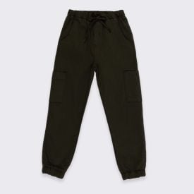 Calça Jogger Infantil Menino 4 a 10 Anos Hot Dog Verde Militar