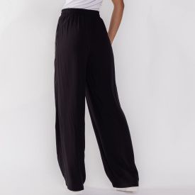 Cal&ccedil;a Pijama Feminina Viscose Patricia Foster Preto
