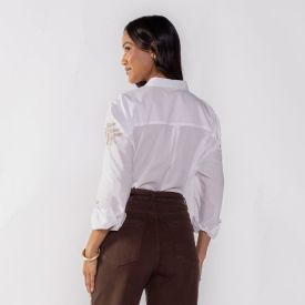 Camisa Feminina Bordada Manga Longa Patricia Foster