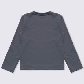 Camiseta 12 a 16 anos Térmica Gola Redonda Fakini Chumbo