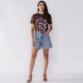 Camiseta Feminina Dolce Vita Boby Blues Marrom