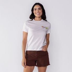 Camiseta Feminina Fresh Fruits Boby Blues Off White