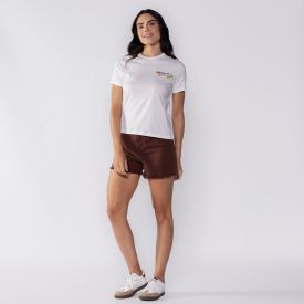 Camiseta Feminina Fresh Fruits Boby Blues Off White