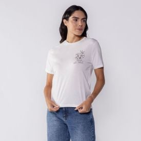 Camiseta Feminina Mercato Boby Blues Off White