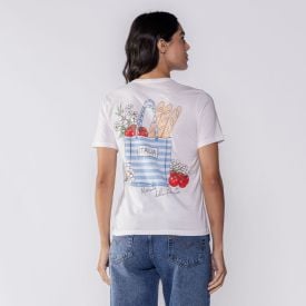 Camiseta Feminina Mercato Boby Blues Off White