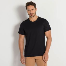 Camiseta Gola V Marc Alain Preto
