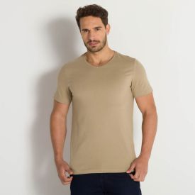 Camiseta Gola V Marc Alain Bege