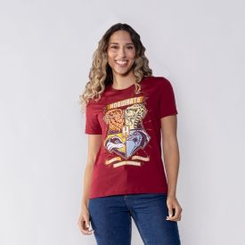 Camiseta Harry Potter Brasão Feminina Bandup Bordo
