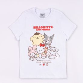 Camiseta Hello Kitty And Friends 4 a 10 Anos Sanrio