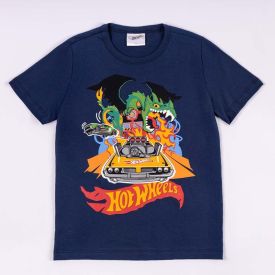 Camiseta Hot Wheels Infantil 4 A 10 Anos Mattel
