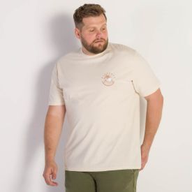 Camiseta Masculina Meia Malha Nicoboco Plus Bege