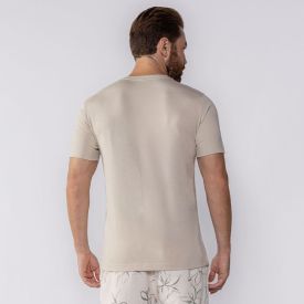 Camiseta Masculina Trademark Marc Alain Bege