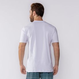Camiseta Masculina De Algodão Nicoboco Branco