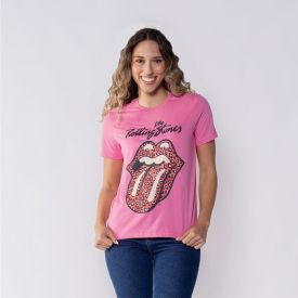 Camiseta The Rolling Stones Estilizada Feminina Bandup
