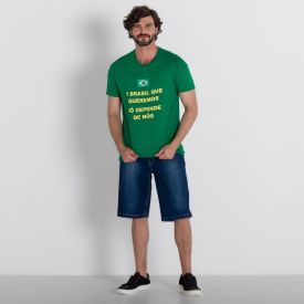 Camiseta Unissex O Brasil que Queremos Marc Alain
