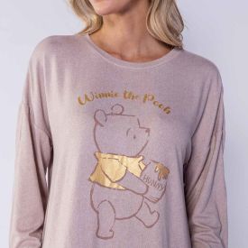 Camisola Manga Longa Em Malha Tricot Disney Pooh