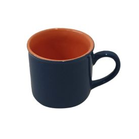 Caneca Cerâmica 90Ml Dynasty - Azul Retro/Areia