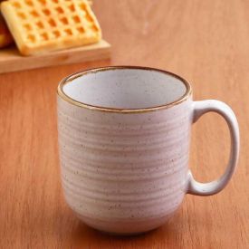 Caneca Cerâmica Naturalle Havan Casa 295Ml - Bege Brilhoso