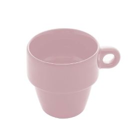 Caneca De Cerâmica Empilhável Lyor 210Ml - Rosa