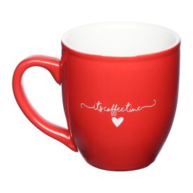 Caneca De Porcelana Lamour Vermelho Hauskraft - 300ml
