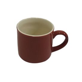 Caneca Para Café Harmonie Em Cerâmica Dynasty Bordô/Off-White - 90ML