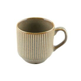 Caneca Striatto Fine Em Cerâmica L'hermitage 270Ml -  Verde Oliva