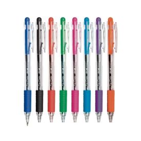 Caneta Esferográfica Tip Click 0.7 Jocar Office - 8 Unidades