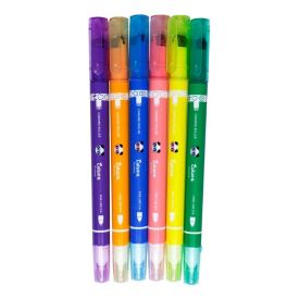 Caneta Fine Line com Carimbo Luluca - 6 Cores