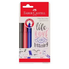 Caneta Ponta Fina Colors Faber Castell - 3 Unidades