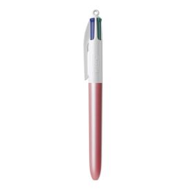 Caneta Retr&aacute;til 1.0 Perolado Bic - 4 Cores