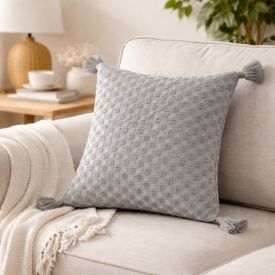 Capa de Almofada Provence 45X45 cm Havan Casa - Cinza