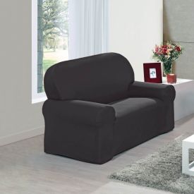 Capa Para Sofá De 02 Lugares Veneza Solecasa - Tabaco