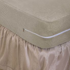 Capa Protetora Para Colchão Casal Com Zíper Solecasa - Cru