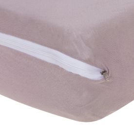 Capa Para Colchão 100% Algodão Com Zíper Queen Solecasa - Cru 7775